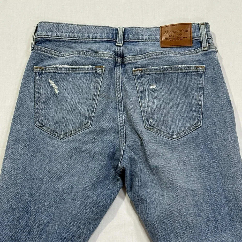 Abercrombie & Fitch 90s Straight Jeans‎ 31x30 Mens Light Wash Vintage Stretch